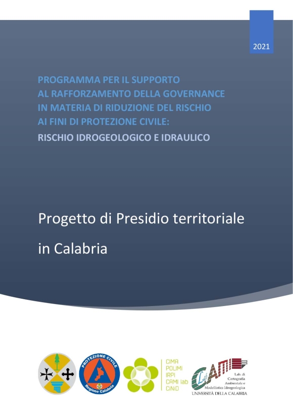 Progetto di presidio territoriale in Calabria